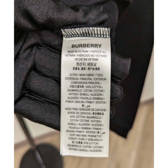 Burberry Women’s Talley Vintage Check Hoodie Black S - Picture 6 of 9